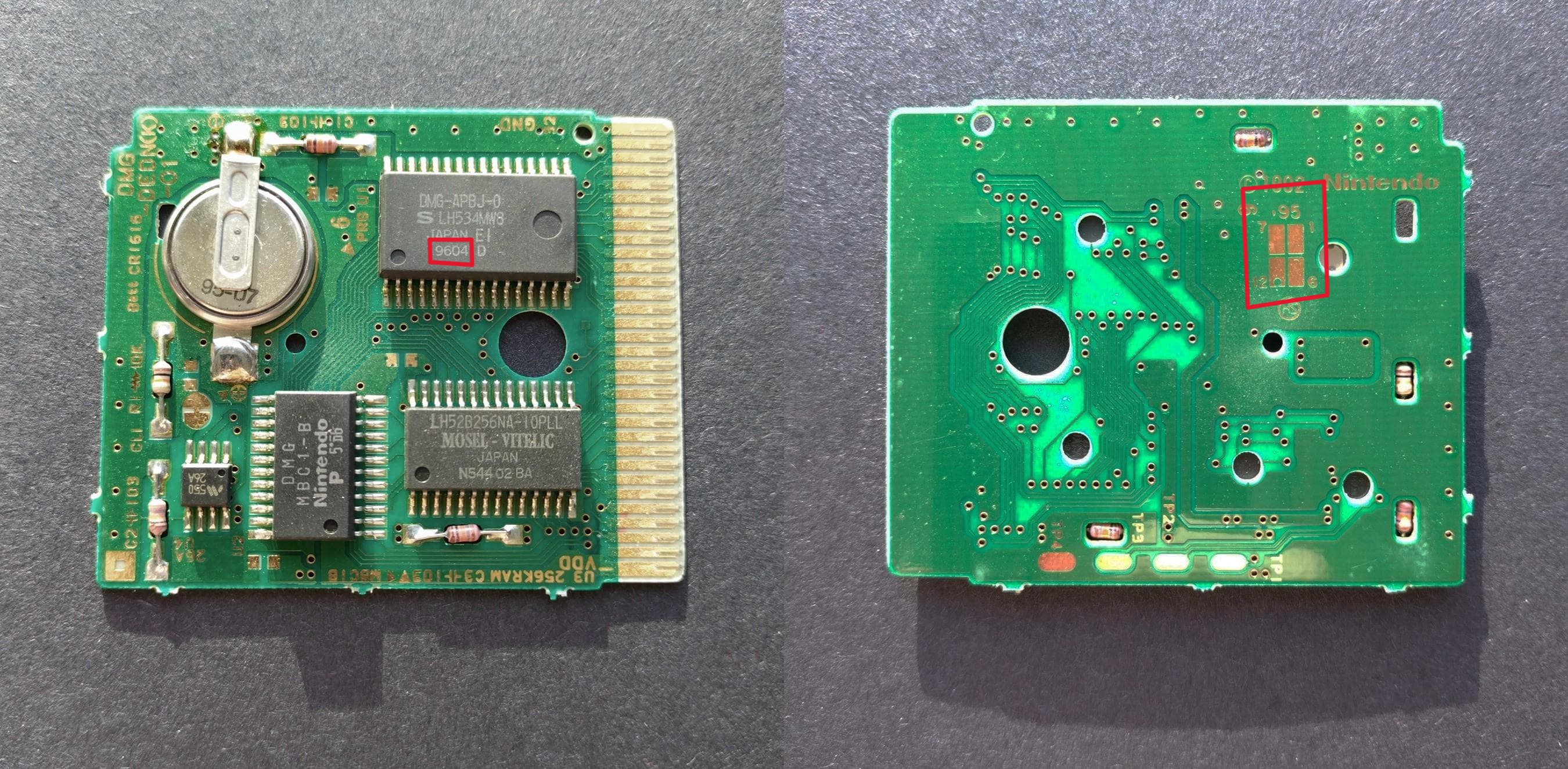 Green version circuit board, front and back